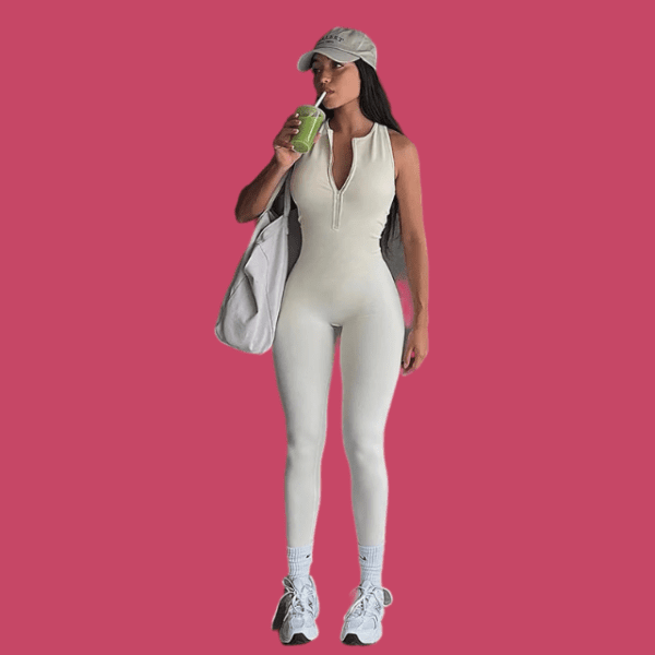 Sexy Sleeveless Zipper Jumpsuit