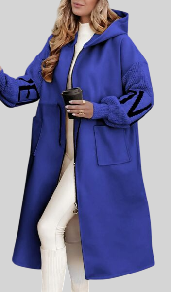 Elegant British Style Long Hooded Coat