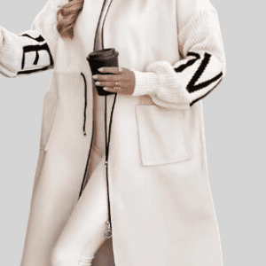 Elegant British Style Long Hooded Coat