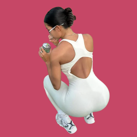 Sexy Sleeveless Zipper Jumpsuit